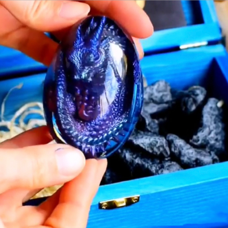 Suvenirgave av harpiks Dragon Egg