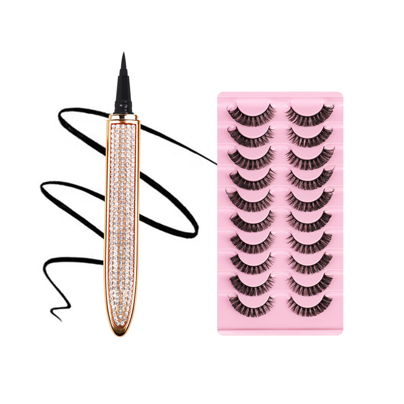 Selvklebende Long Lasting Eyeliner Eyelash Lim Pencil