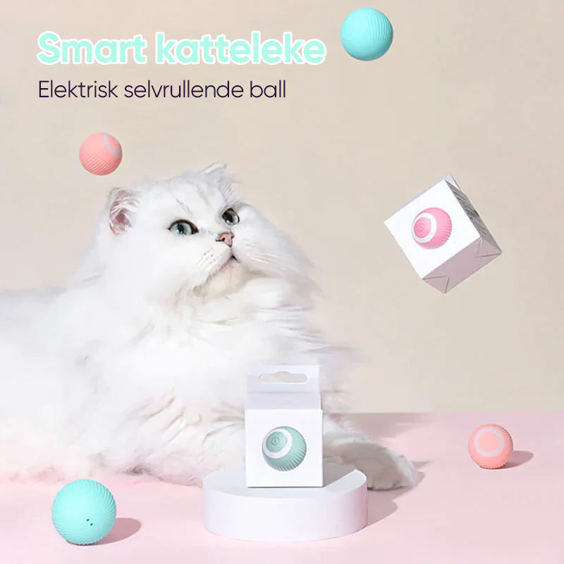 【Godt salg】 Intelligent elektrisk selvrullende katteleketøyball