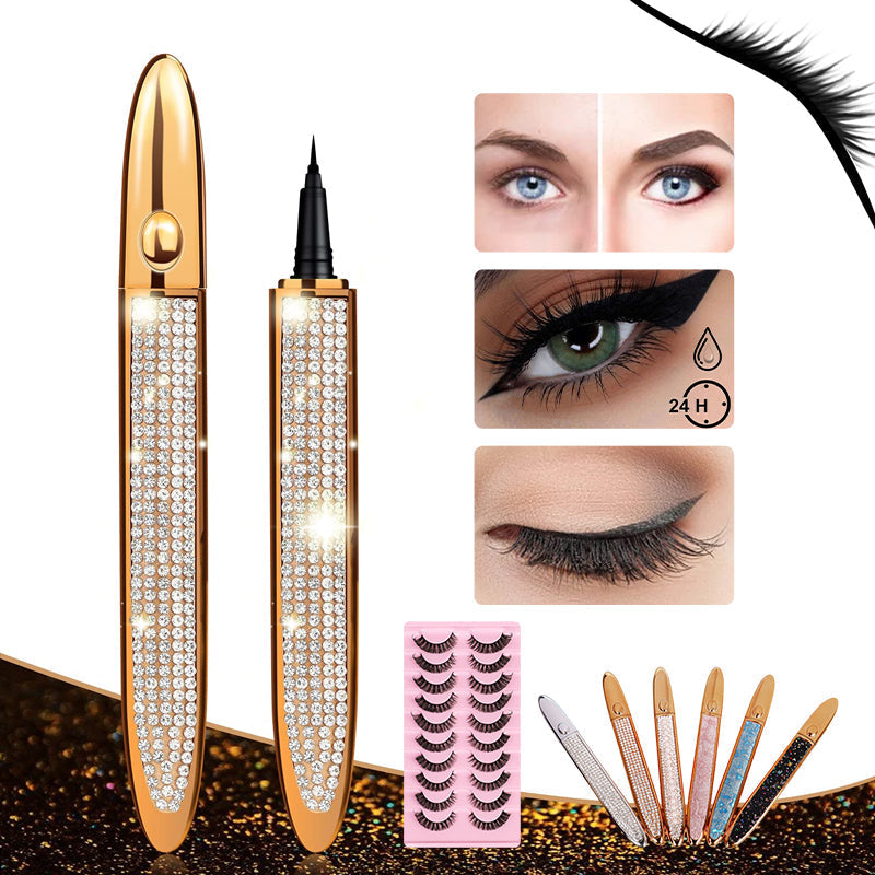 Selvklebende Long Lasting Eyeliner Eyelash Lim Pencil