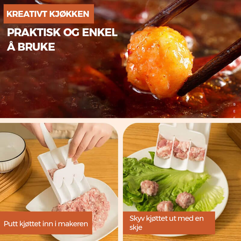 Creative Kitchen Triple Meatball Maker