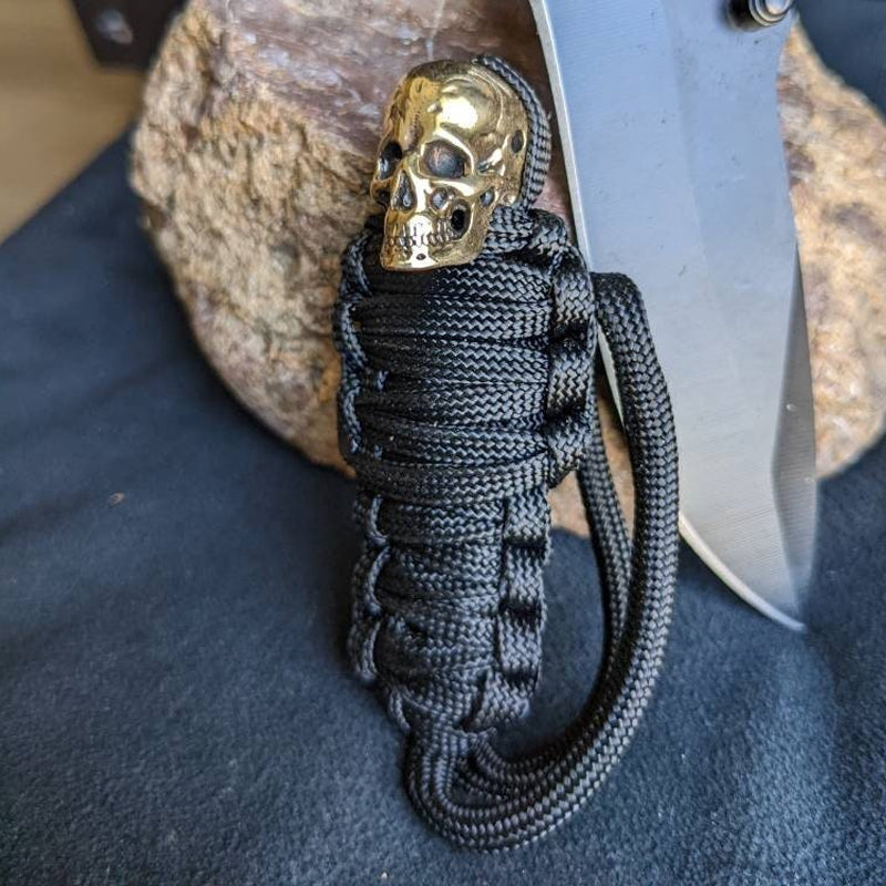 Paracord nøkkelring Mummy Messing Skull