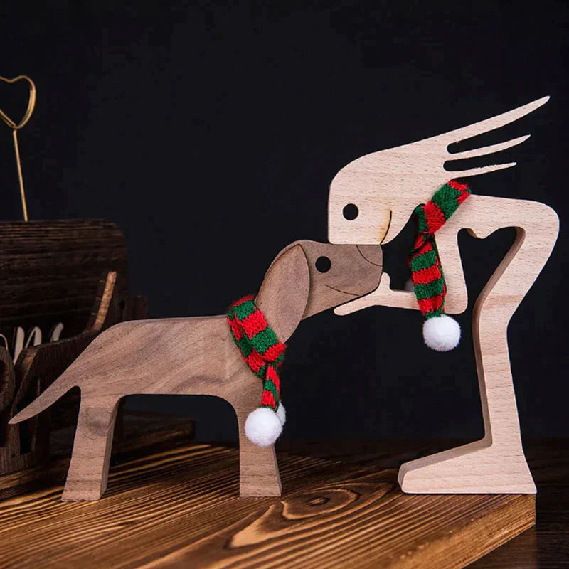 Pet Lover - Wood Sculpture Table Ornaments