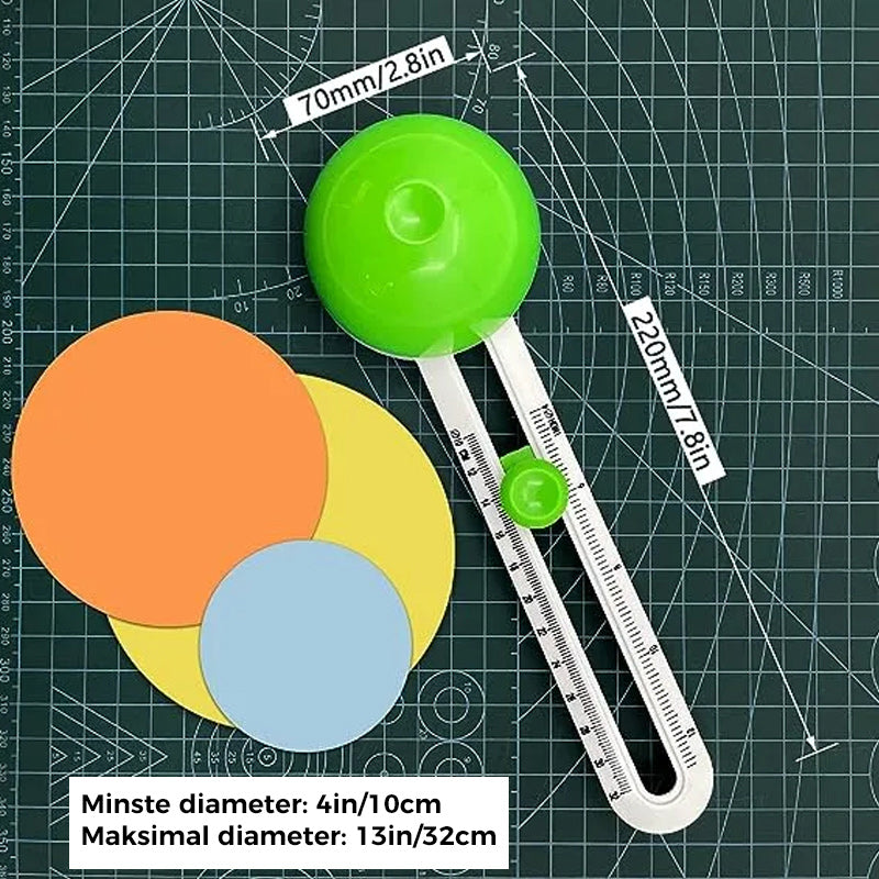 Enkel rund skjærekniv i plast Modell