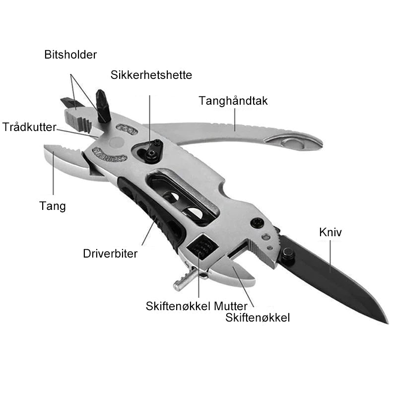 Mini multifunksjonelt verktøysett