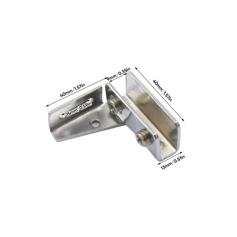 L-formet roterende glasshengsel