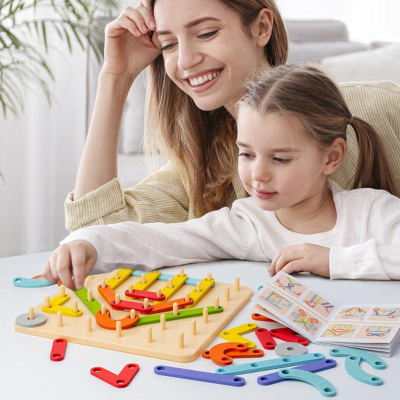 Montessori Pegboard Puslespill