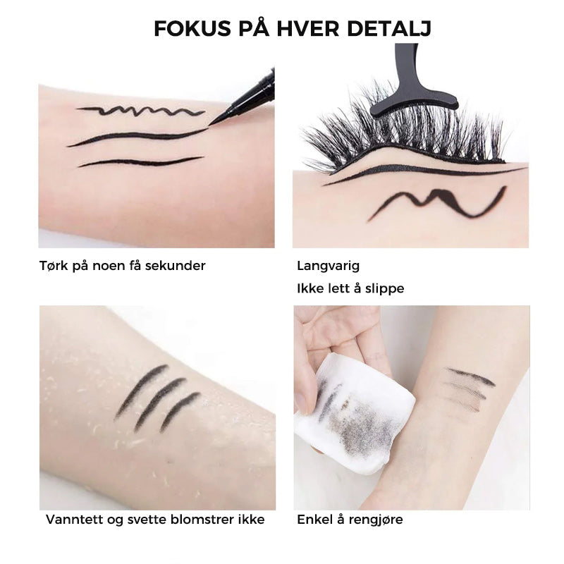 Selvklebende Long Lasting Eyeliner Eyelash Lim Pencil