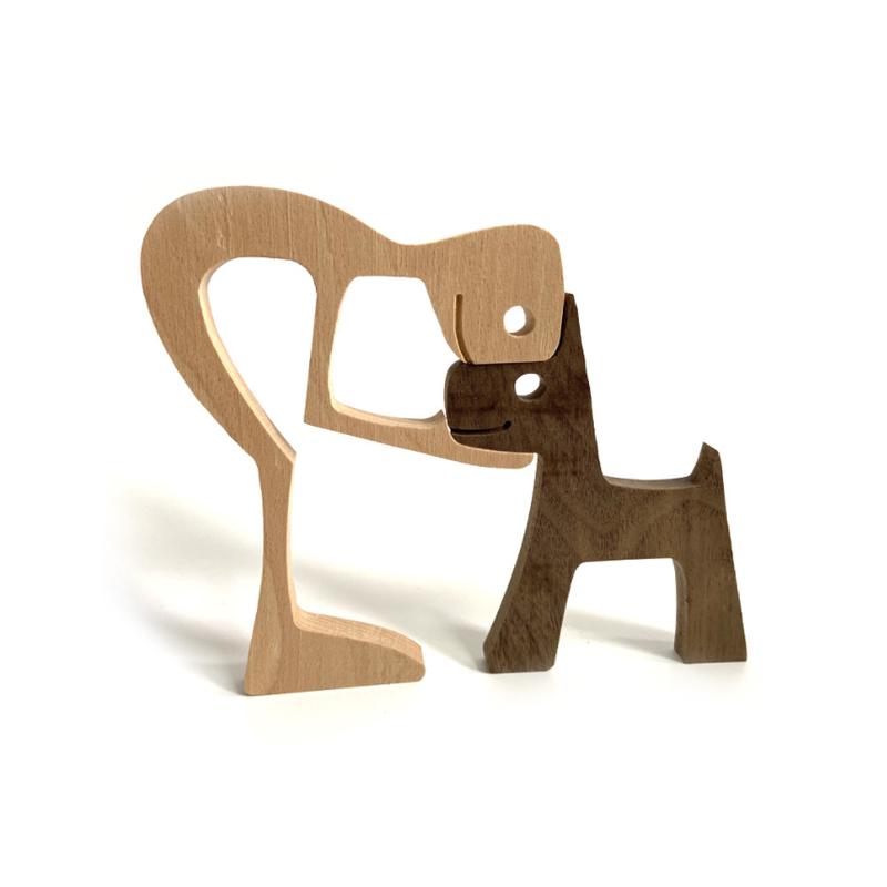 Pet Lover - Wood Sculpture Table Ornaments